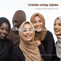 Funckly hot whosale bolha borlas muçulmanas torção lenço de algodão hijab